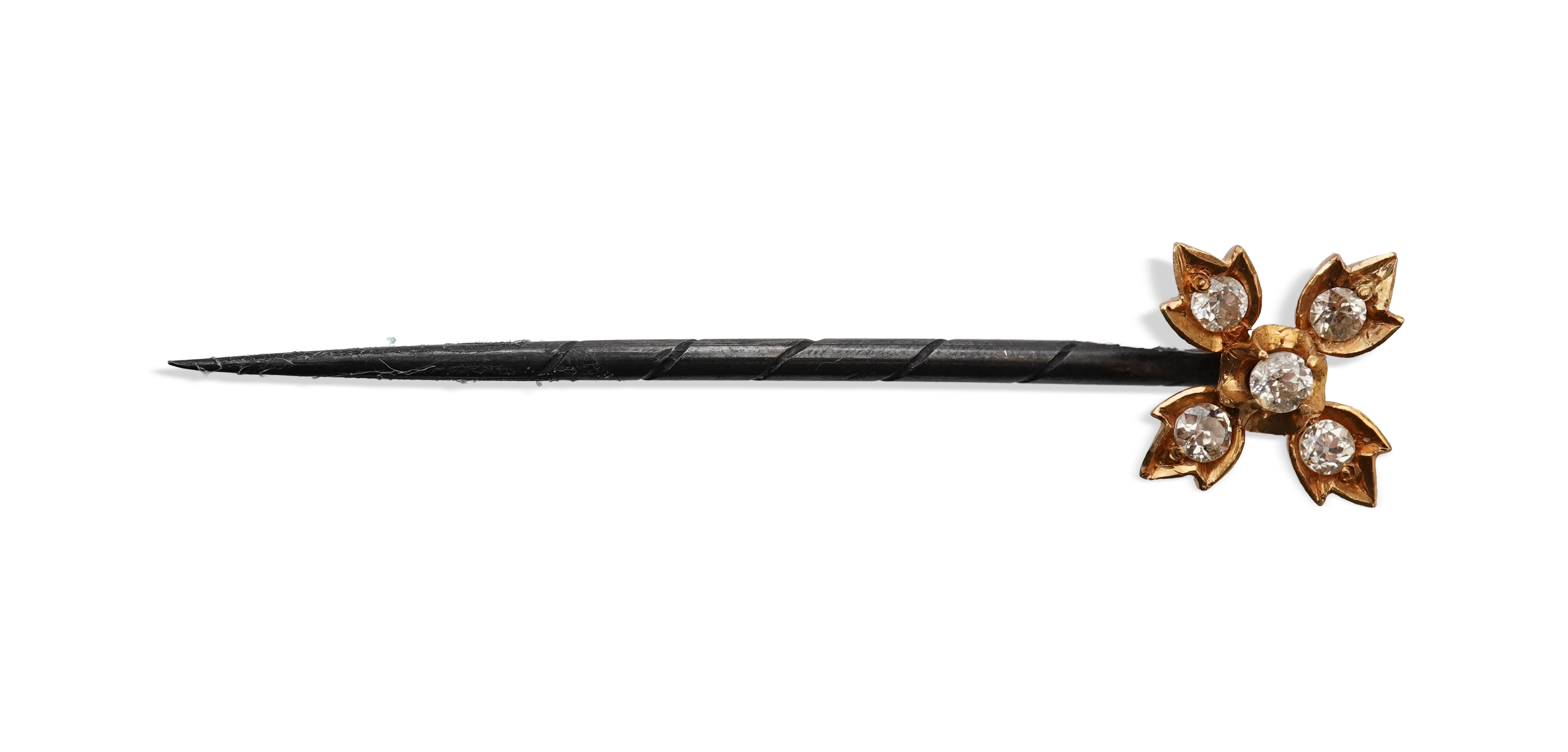 An Edwardian diamond stick pin, early 20th century